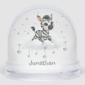 Simple cute little zebra schneekugeln (Rückseite)