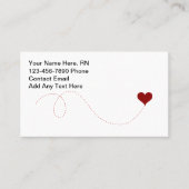 Simple Cute Registered Nurse Medical Visitenkarte (Vorderseite)