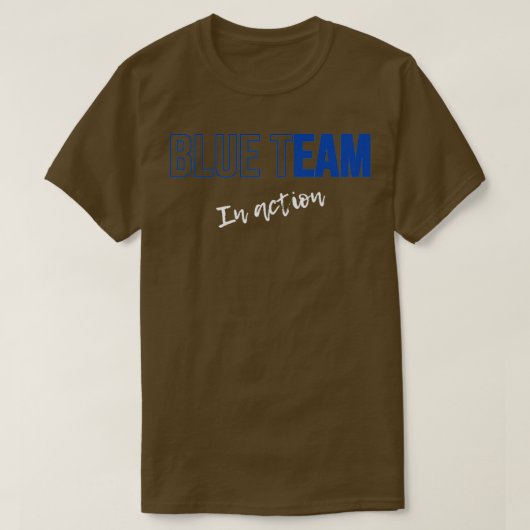 Simple Cyber Security Blue Team Hacking Profession T-Shirt (Design vorne)