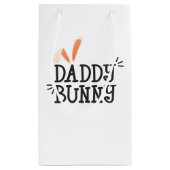 Simple Daddy Bunny Ostertypografie | Geschenktüte (Rückseite)