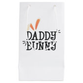Simple Daddy Bunny Ostertypografie | Geschenktüte (Vorderseite)