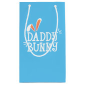 Simple Daddy Bunny Ostertypografie | Geschenktüte (Rückseite)