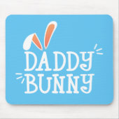 Simple Daddy Bunny Ostertypografie | Mousepad (Vorne)
