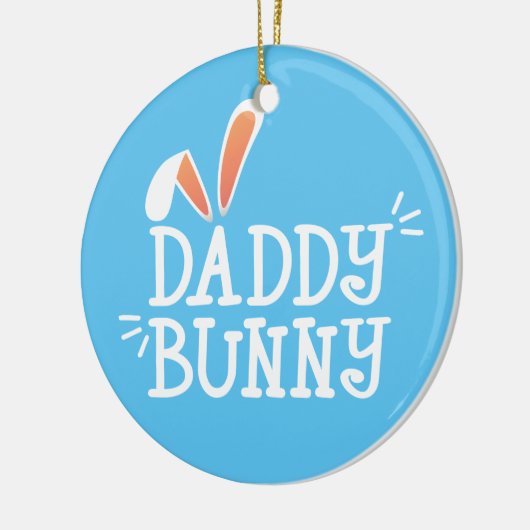 Simple Daddy Bunny Ostertypografie | Ornament (Links)