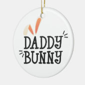 Simple Daddy Bunny Ostertypografie | Ornament (Links)