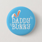 Simple Daddy Bunny Ostertypografie | Schaltfläche  Button (Vorderseite)