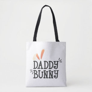 Simple Daddy Bunny Ostertypografie   Tragetasche Tasche