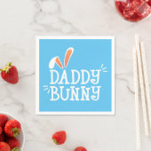 Simple Daddy Bunny Ostertypograph | Serviette (Beispiel)