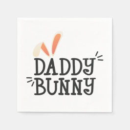 Simple Daddy Bunny Ostertypograph | Serviette