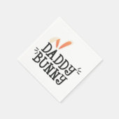 Simple Daddy Bunny Ostertypograph | Serviette (Ecke)