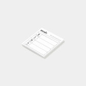 Simple Daily Meal Planner Sticky Notes Pad Post-it Klebezettel (angewinkelt)