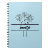 Simple daisies notebook for kids,back to school notizblock (Vorderseite)