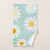 Simple Daisy Blume Floral Pattern trendy Girly Badhandtuch Set (Handtuch)