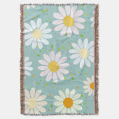 Simple Daisy Blume Floral Pattern trendy Girly Decke (Vorderseite Vertikal)