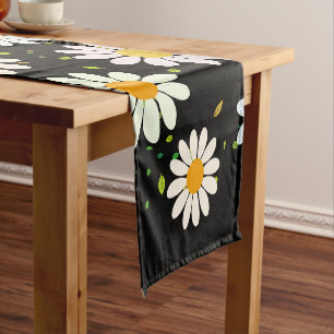 Simple Daisy Blume Floral Pattern trendy Girly Kurzer Tischläufer