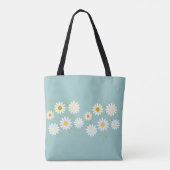 Simple Daisy Blume Floral Pattern trendy Girly Tasche (Rückseite)