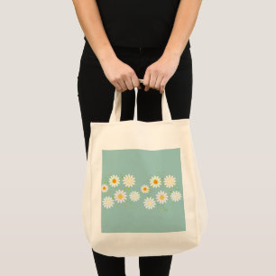 Simple Daisy Blume Floral Pattern trendy Girly Tragetasche