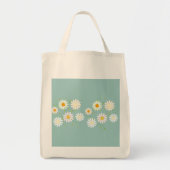 Simple Daisy Blume Floral Pattern trendy Girly Tragetasche (Vorne)