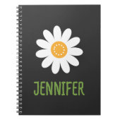 Simple Daisy Blume Personalisiert Notizblock (Vorderseite)