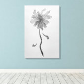 Simple Daisy Leinwanddruck (Insitu (Holzboden))