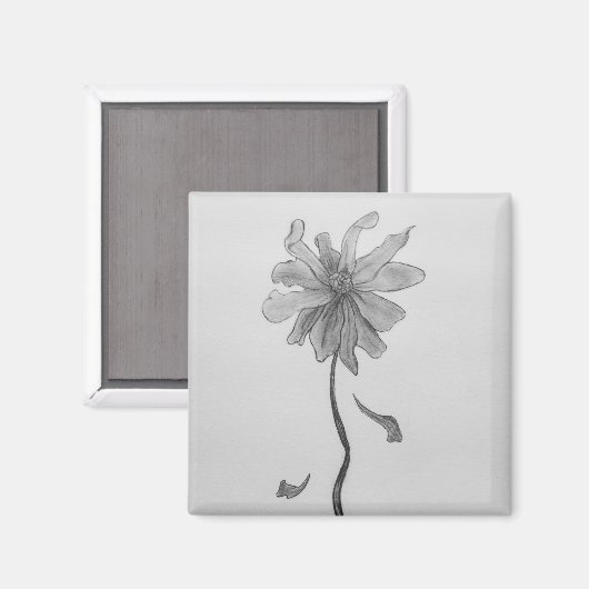 Simple Daisy Magnet (Vorderseite/Rückseite)