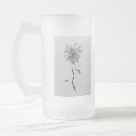 Simple Daisy Mattglas Bierglas (Links)