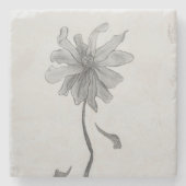Simple Daisy Steinuntersetzer (Vorderseite)