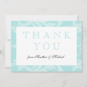 Simple Damask Robin's Egg Blue Danke (Vorderseite)