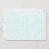 Simple Damask Robin's Egg Blue Danke (Rückseite)