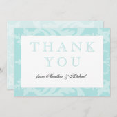 Simple Damask Robin's Egg Blue Danke (Vorne/Hinten)