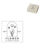 Simple Dandelion Flower | Minimal Botanical Gummistempel (Stempel)