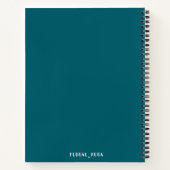 Simple dark colour Notebook Notizblock (Rückseite)