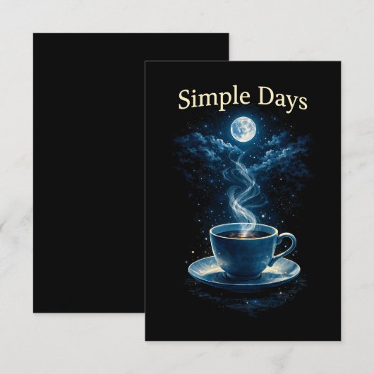 Simple Days Dankeskarte (Vorne/Hinten)