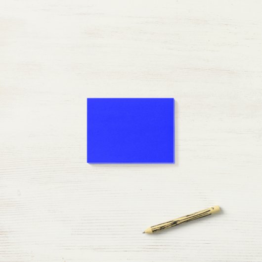 Simple Deep Blue Post-it Klebezettel (Auf Schreibtisch)