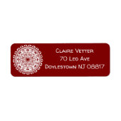 Simple Deep Red Mandala (Vorne)