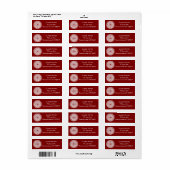 Simple Deep Red Mandala (Vorne)