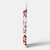 Simple Deep Red Mandalae Case-Mate iPhone Hülle (Rückseite / Rechts)