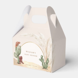 Simple Desert Boho Cactus Arch Baby Shower Geschenkschachtel