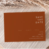 Simple Desert Terracotta Horizontal Save the Date