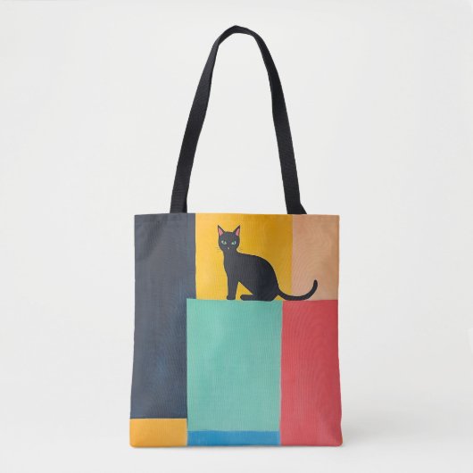 Simple Design Black Cat Tasche (Vorderseite)
