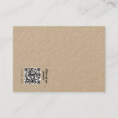 Simple Design Store Kraft Earring Display Card Visitenkarte (Rückseite)