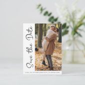 Simple Design with Rustic Touches and Picture Postkarte (Stehend Vorderseite)