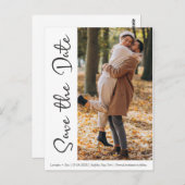 Simple Design with Rustic Touches and Picture Postkarte (Vorne/Hinten)