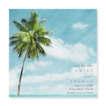 Simple Destination Beach Hochzeit Save the Date