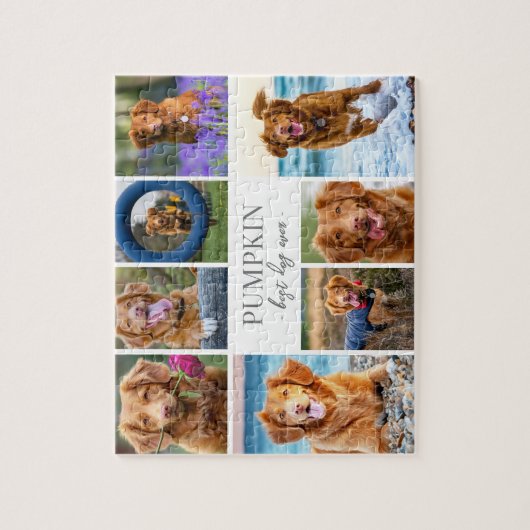 Simple Dog Pet Photo Collage Puzzle (Vertikal)