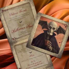 Simple Dracula Halloween Corporate Event Dreifach Gefaltete Einladung