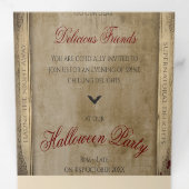 Simple Dracula Halloween Corporate Event Dreifach Gefaltete Einladung (Innen Erste Seite)