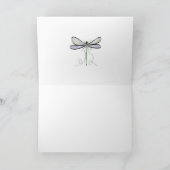 SIMPLE DRAGONFLY BLANK ALL-OCCASION CARD DANKESKARTE (Innenseite)