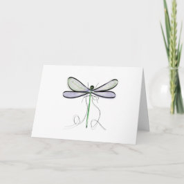 SIMPLE DRAGONFLY BLANK ALL-OCCASION CARD DANKESKARTE