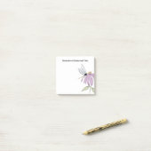 Simple Dragonfly Coneflower Post-it Klebezettel (Auf Schreibtisch)